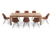 Vancouver Enzo 8 Seater Dining Set (2.4m) - Vintage Brown 8 Seater Dining Sets - 3