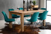 Vancouver Enzo 6 Seater Dining Set (1.8m) - Velvet Teal 6 Seater Dining Sets - 1