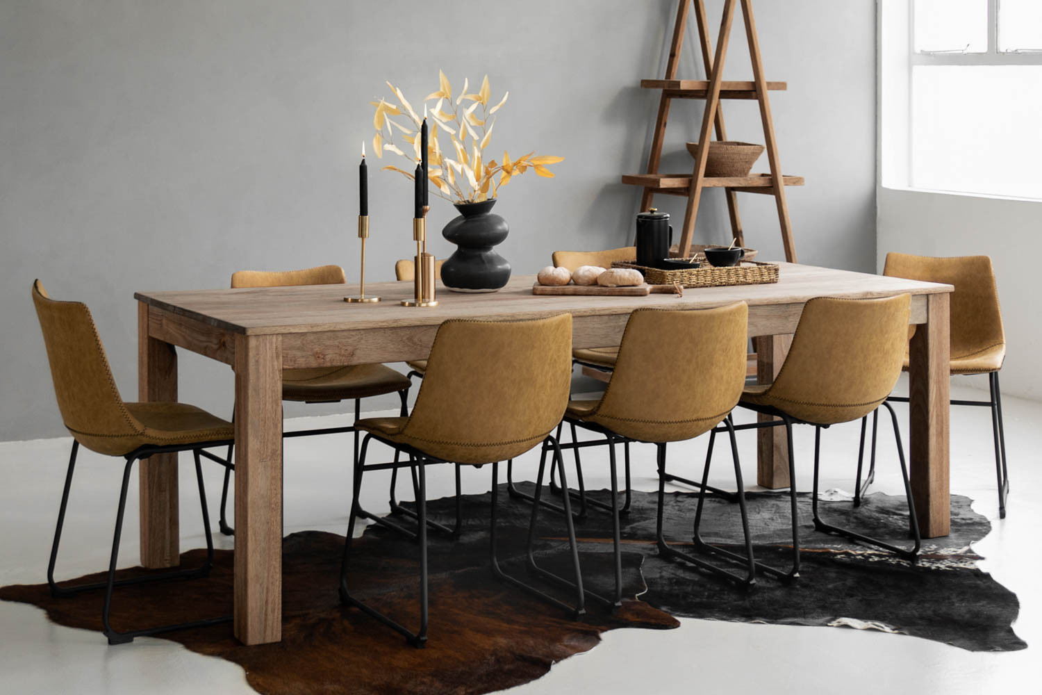 Montreal Halo 8-Seater Dining Set 2.4m - Camel | Cielo