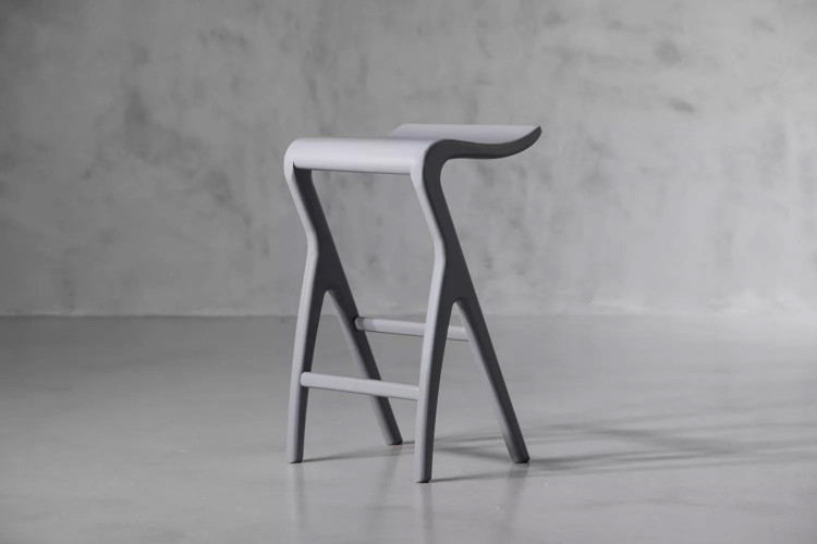 Solo Counter Bar Chair - Matt Grey Solo Bar Chair Collection - 1
