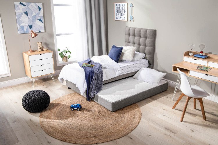 Alexa - 3/4 Dual Function Bed -  Alaska Grey Kids Beds - 1