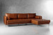 Hayden Leather L-Shape Couch - Burnt Tan Leather L- Shape Couches - 3
