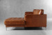 Hayden Leather L-Shape Couch - Burnt Tan Leather L- Shape Couches - 5
