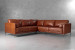 Hayden Leather Corner Couch - Burnt Tan Leather Corner Couches - 3