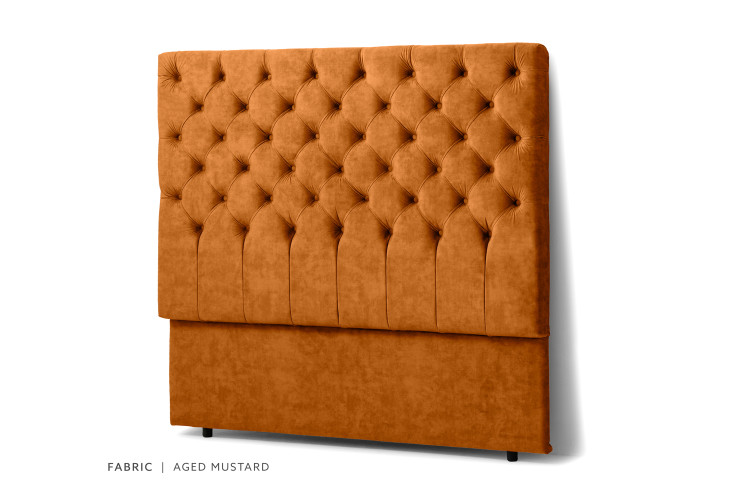 Bethany Headboard - Double - Aged Mustard Double Headboards - 2