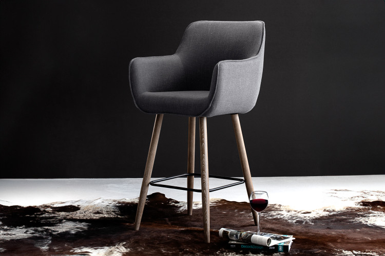 Riley Bar Chair - Dark Grey Bar & Counter Chairs - 1