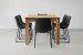 Vancouver Halo 6 Seater Dining Set - 1.8m - Ebony 6 Seater Dining Sets - 4
