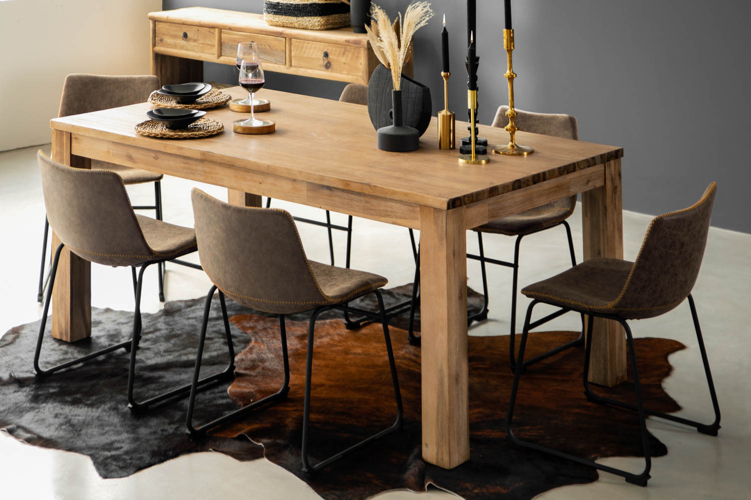 Holders Gray 6-Piece Dining Set