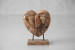 Teakroot Heart on Stand Sculptural Art - 2