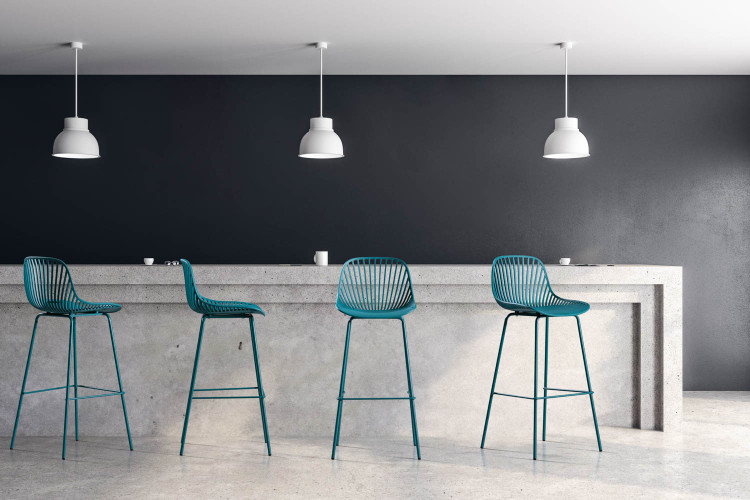 Yara Tall Bar Chair - Deep Teal Bar & Counter Chairs - 1