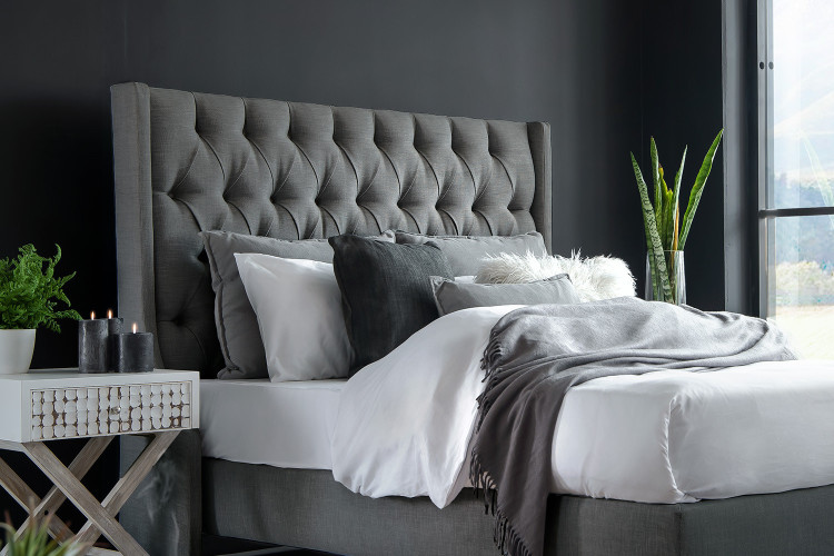 Madison - Queen Headboard - Fusion Grey Queen Headboards - 1
