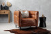 Edison Leather Armchair - Vintage Tan Armchairs - 1