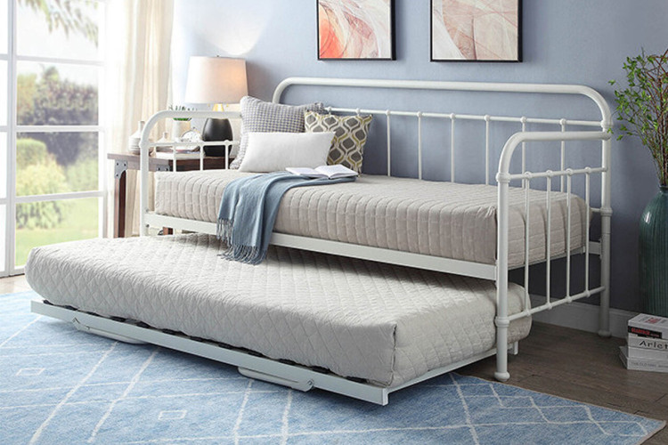 Eralena Metal Daybed - White Sleeper Couches and Daybeds - 1