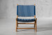 Kuta Chair - Navy & White Lounge Chairs - 3