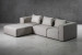 Montclair Modular - L-Shape Couch - Flint Fabric Modular Couches - 2