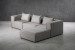Montclair Modular - L-Shape Couch - Flint Fabric Modular Couches - 4