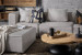Montclair Modular - L-Shape Couch - Flint Fabric Modular Couches - 3