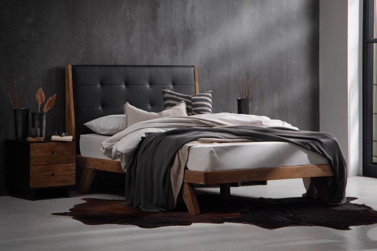 Haven Bed - Queen - Natural & Black Queen Size Beds - 11