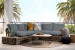 Panama Corner Patio Lounge Set - Slate Patio and Outdoor Lounge Furniture - 1