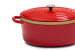 Nouvelle Cast Iron Oval Casserole-35cm- Red Cookware - 5