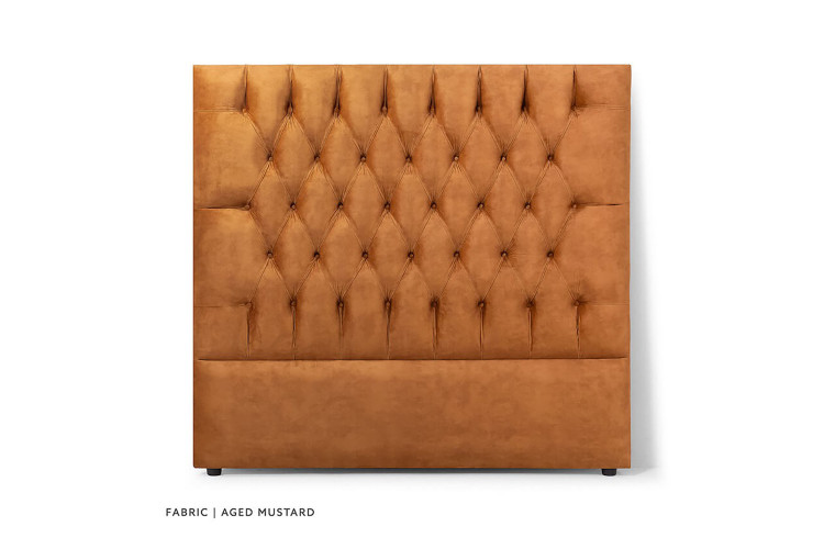 Catherine Headboard - Double - Aged Mustard Double Headboards - 1