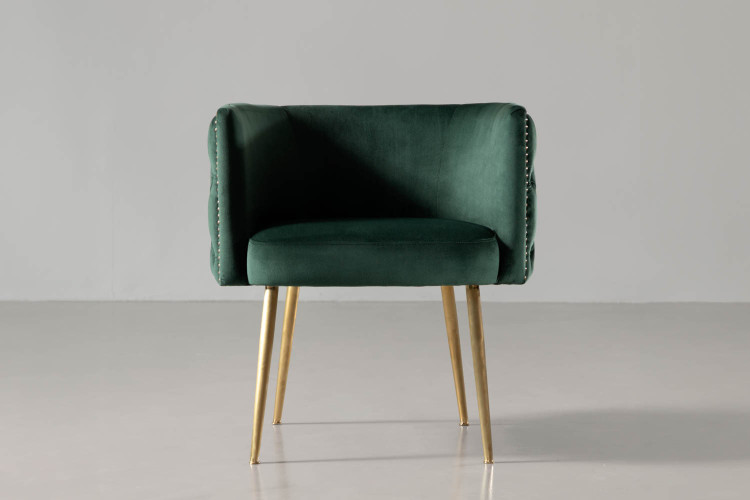 Bellamy Velvet Dining Chair - Emerald Green Bellamy Dining Chair Collection - 1