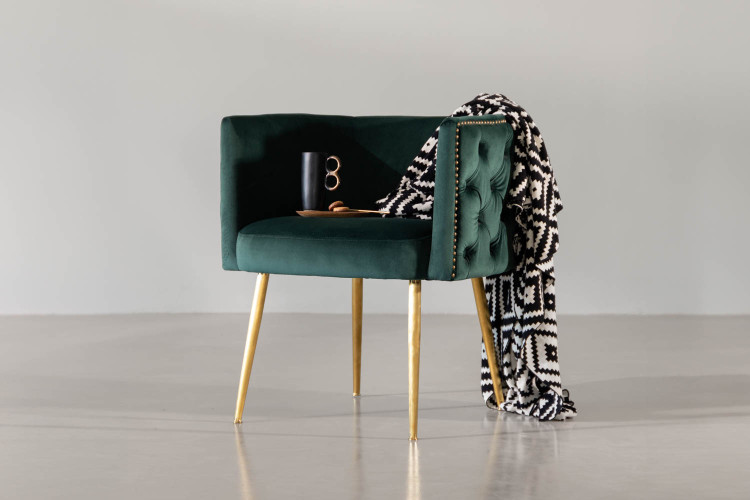 Bellamy Velvet Dining Chair - Emerald Green Bellamy Dining Chair Collection - 1