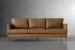 Remington 3-Seater Leather Couch - Sahara 3 Seater Leather Couches - 1