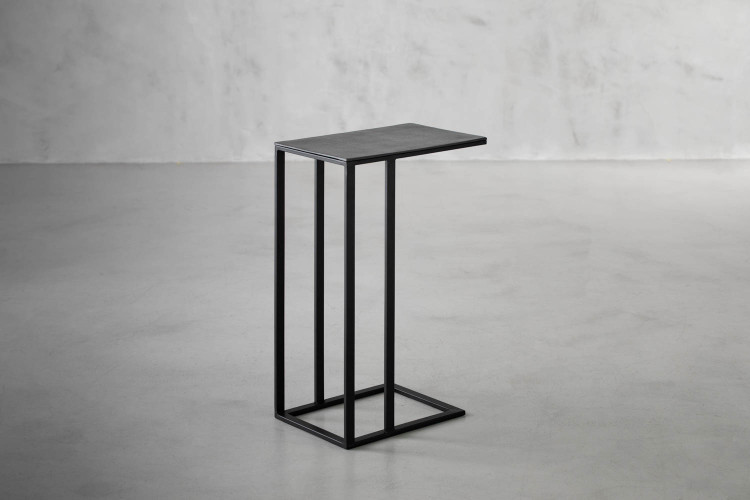 Gianni Arm Table - Metallic Grey Side Tables - 1