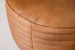 Croft Round Leather Ottoman - Tan Ottomans - 4