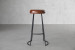 Gibs Leather Tall Bar Chair - Mocha Bar & Counter Chairs - 5
