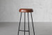 Gibs Leather Tall Bar Chair - Mocha Bar & Counter Chairs - 6