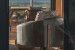 Prague Leather Armchair - Graphite Armchairs - 4
