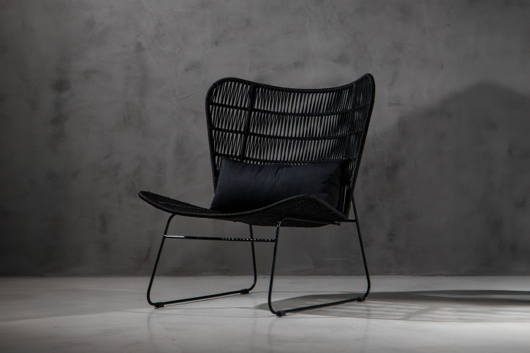 Caspian Chair - Black Patio Occasional Chairs - 1