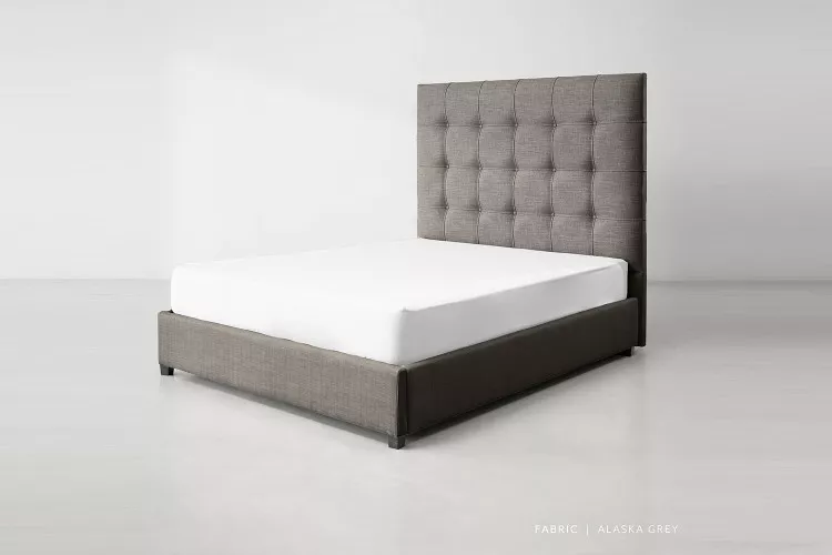 Ariella Kylan Bed - King XL - Alaska Grey King Extra Length Beds - 1