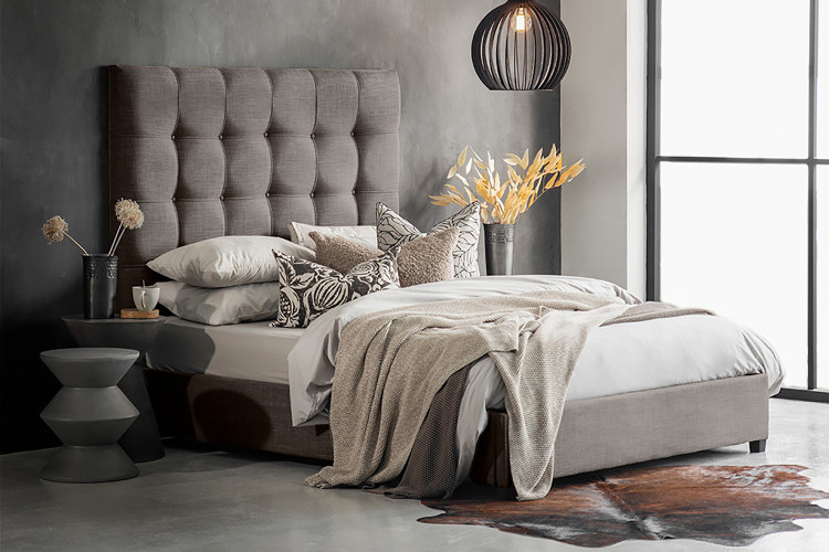 Ariella Kylan Bed - Queen - Alaska Grey Queen Size Beds - 7