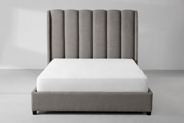 Corina Kylan Bed - Queen - Alaska Grey Queen Size Beds - 7