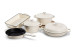 Nouvelle Cookware Set - Buttermilk & Apron - Ash & Brown Nouvelle Cookware & Apron Sale - 1