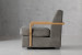 Elara Leather Swivel Armchair - Graphite Armchairs - 3
