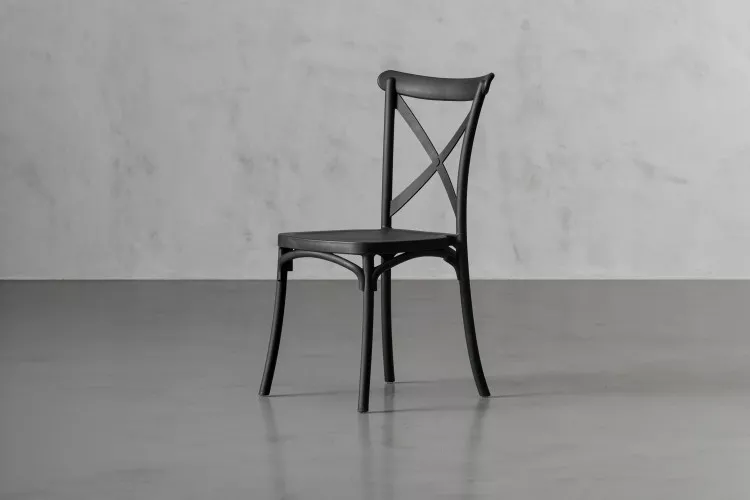 Durance Dining Chair - Matt Black Dining Chairs - 1