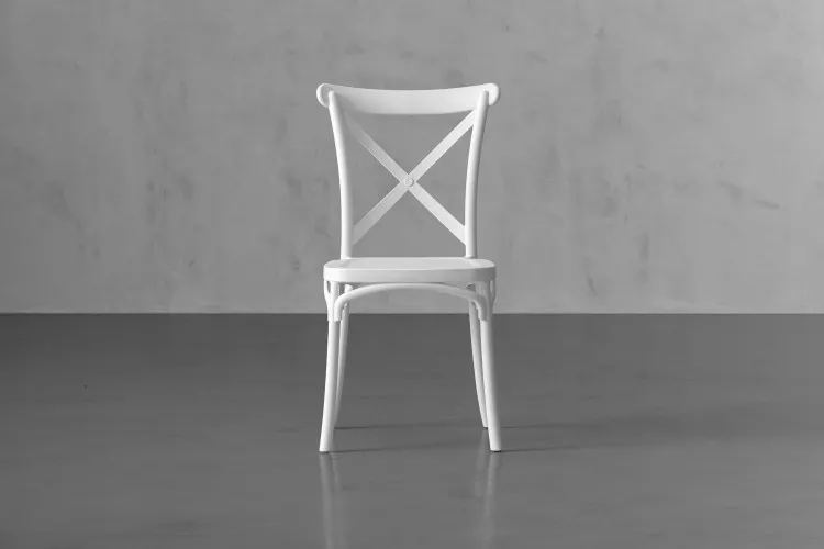 Durance Dining Chair - Matt White Dining Chairs - 1