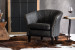 Serena Leather Armchair - Black Armchairs - 1