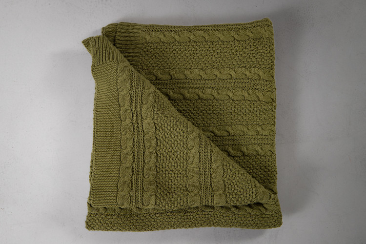 Nayeli Throw - Olive Throws - 1