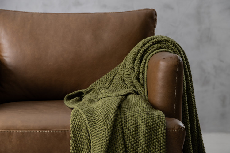 Nita Throw - Large - Olive Throws - 1