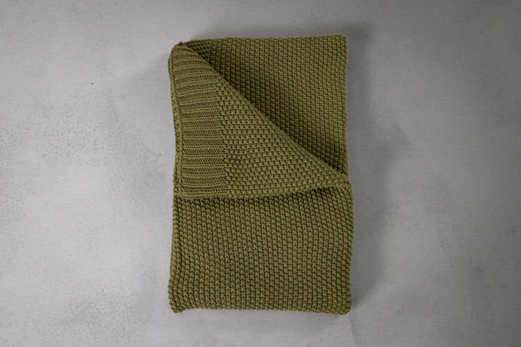 Nita Throw - Medium - Olive Throws - 1