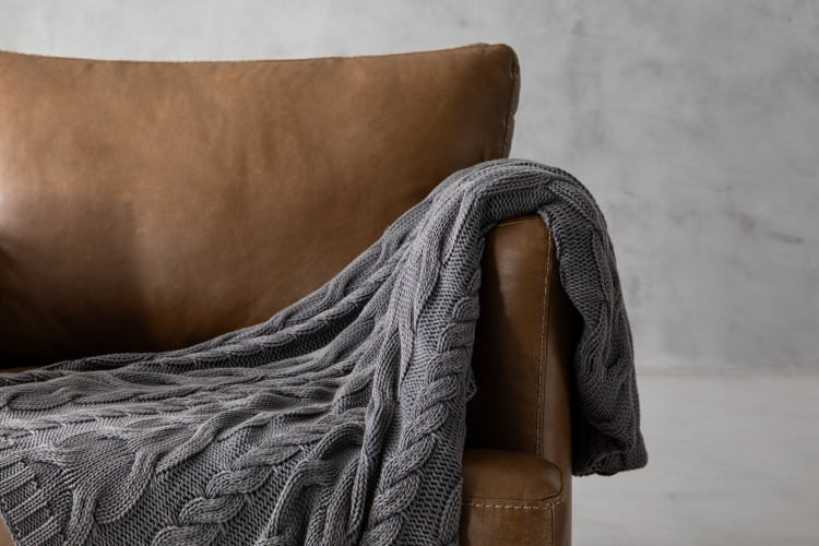 Musa Throw - Large - Shadow Grey Throws - 1