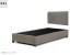 Gemma Kylan Bed - Single XL - Alaska Grey Single Extra Length Beds - 1
