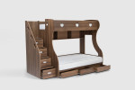 Storage Bunk Bed - Brown -