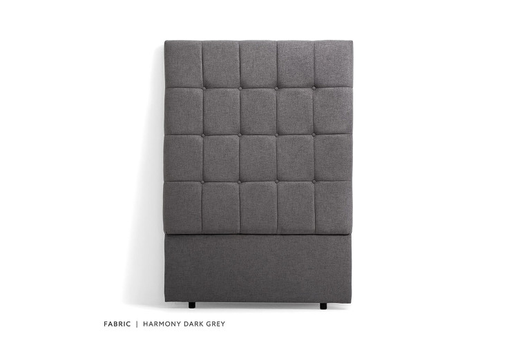 Ruby Headboard - Single - Harmony Dark Grey Single Headboards - 1