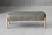 Colmar Leather Bench - Graphite Benches - 1
